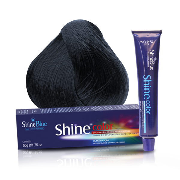 Shine Blue Preto Azulado