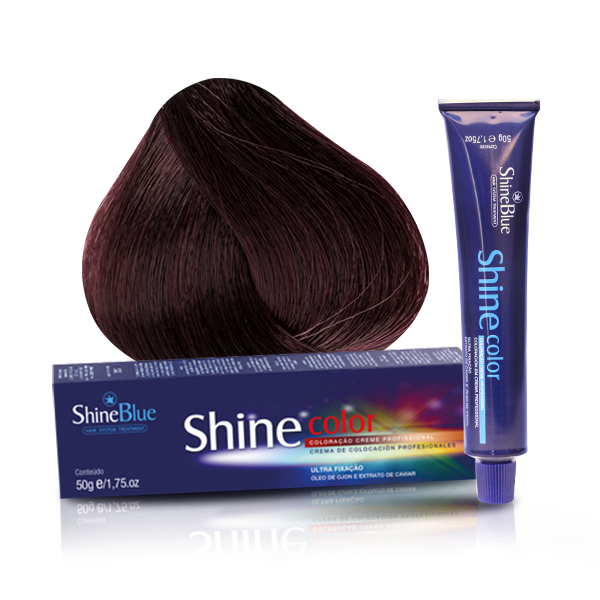 Shine Blue Castanho Médio Vermelho Intenso Especial - Rubi