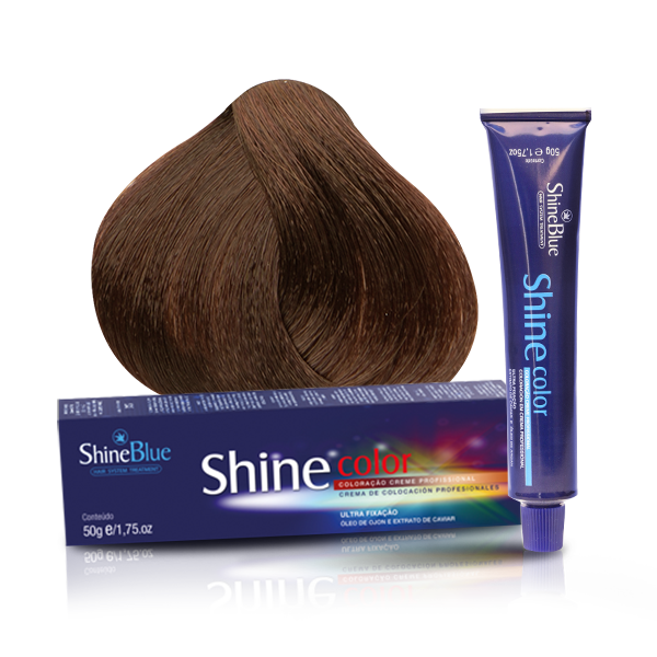 Shine Blue Louro Escuro Dourado Acobreado