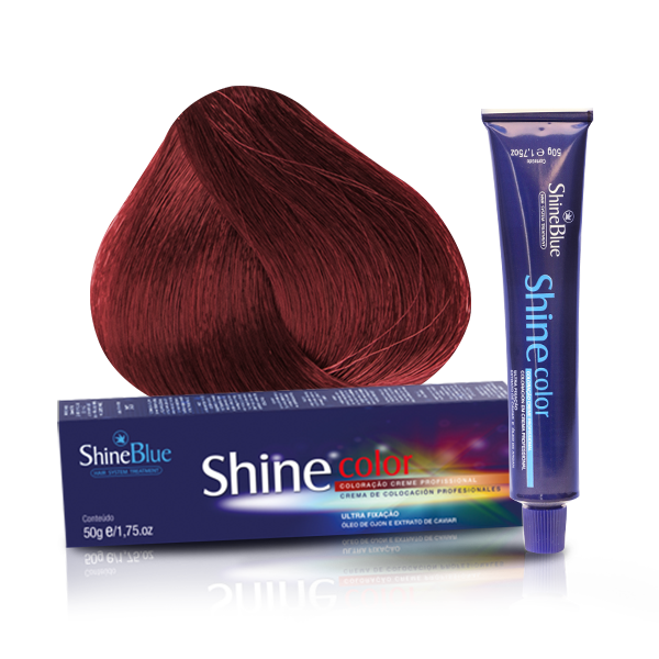 Shine Blue Louro Escuro Vermelho Intenso Especial - Cereja