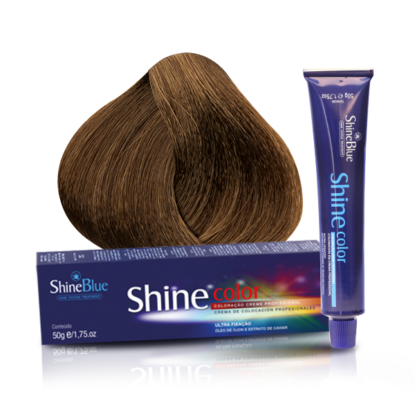 Shine Blue Louro Medio Dourado Acinzentado - Bege Medio