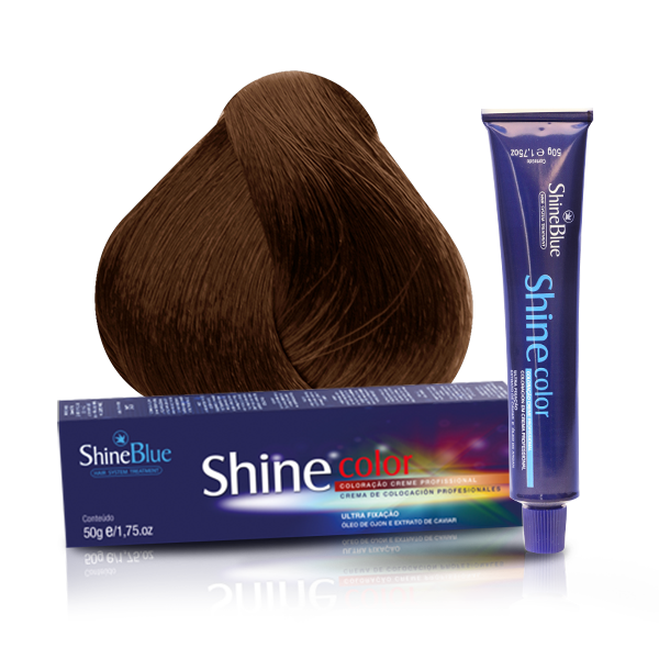 Shine Blue Louro Médio Marrom
