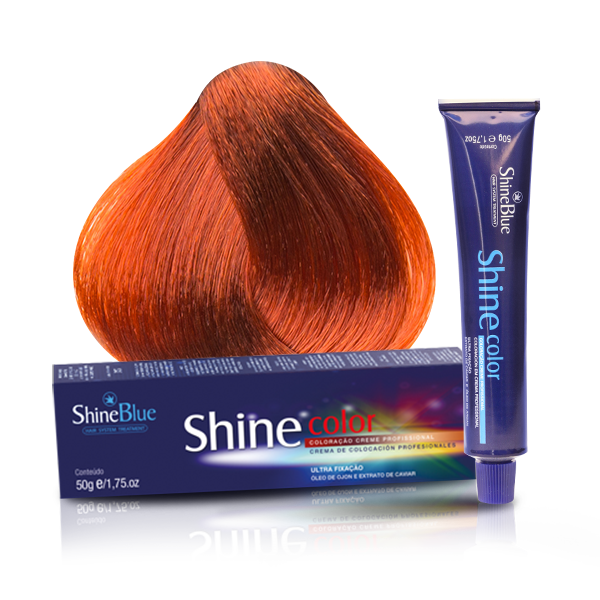 Shine Blue Louro Claro Acobreado Intenso