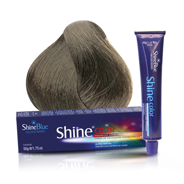 Shine Blue Louro Muito Claro Acinzentado