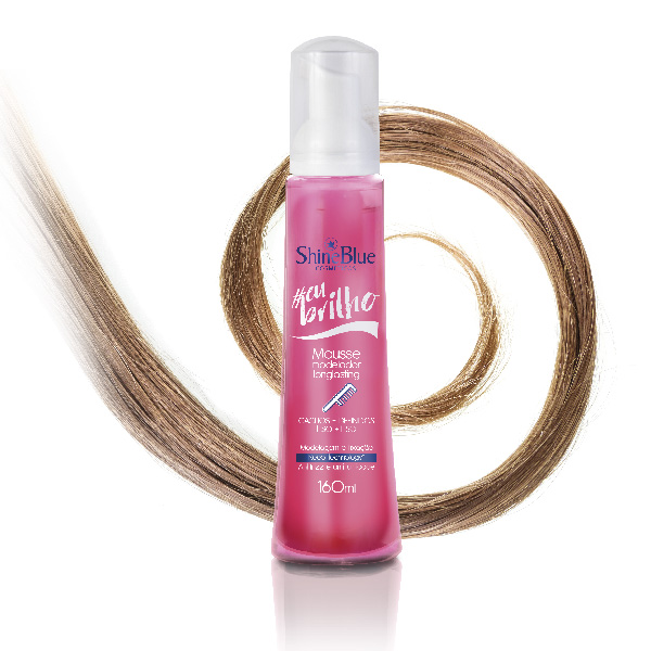 Shine Blue #eu brilho - Mousse Modelador
