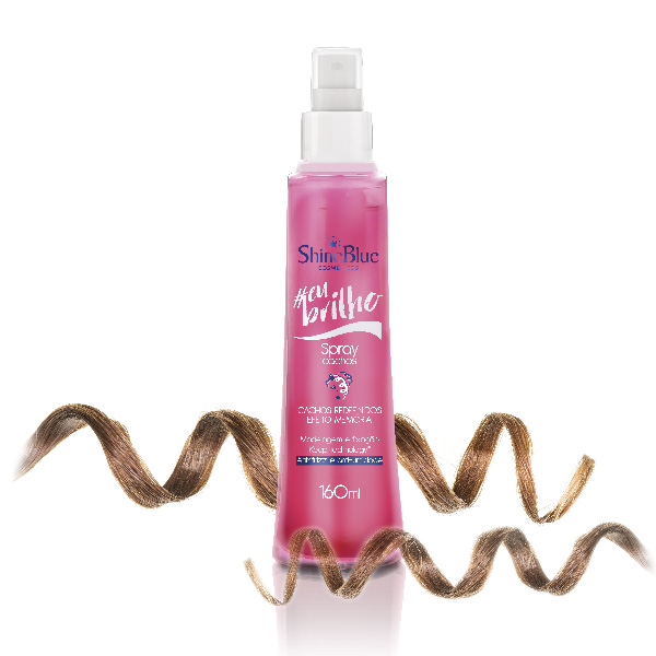 Shine Blue #eu brilho - Spray Cachos